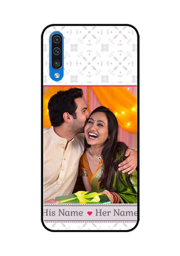 Samsung Galaxy A50s Custom Glass Mobile Case  - with Photo and Ethnic Design