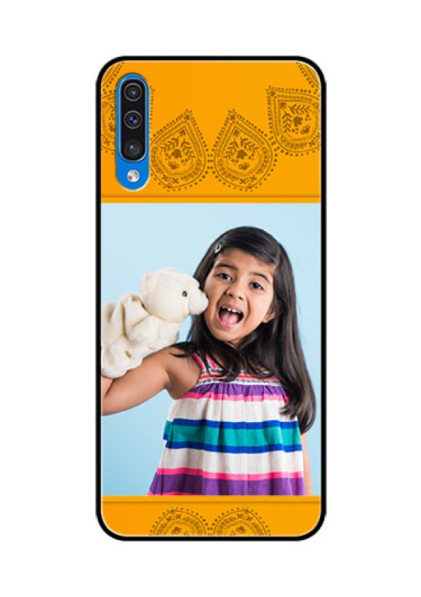 Samsung Galaxy A50s Personalized Glass Phone Case  - Photo Wedding Design 