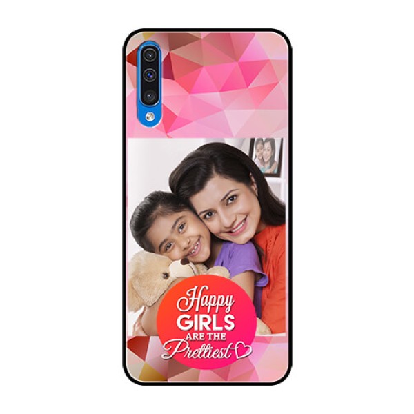 Samsung Galaxy A50s Photo Printing on Glass Case - Abstract Triangle Design Samsung Galaxy A50s Photo Printing on Glass Case - Abstract Triangle Design