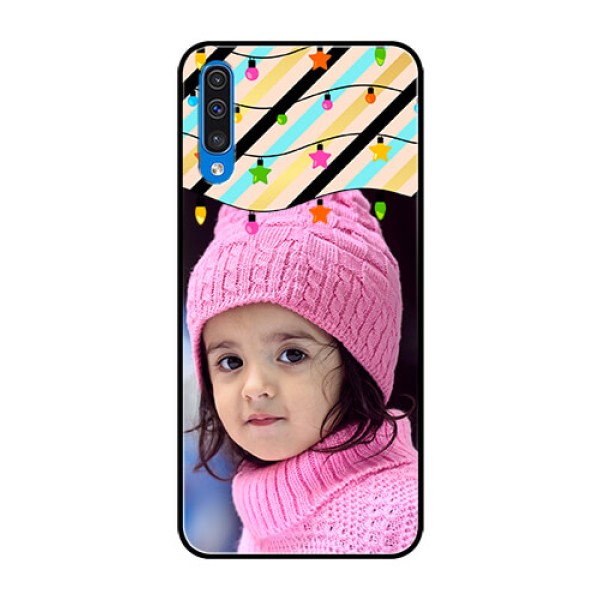 Samsung Galaxy A50s Custom Glass Mobile Case  - Lights Hanging Design