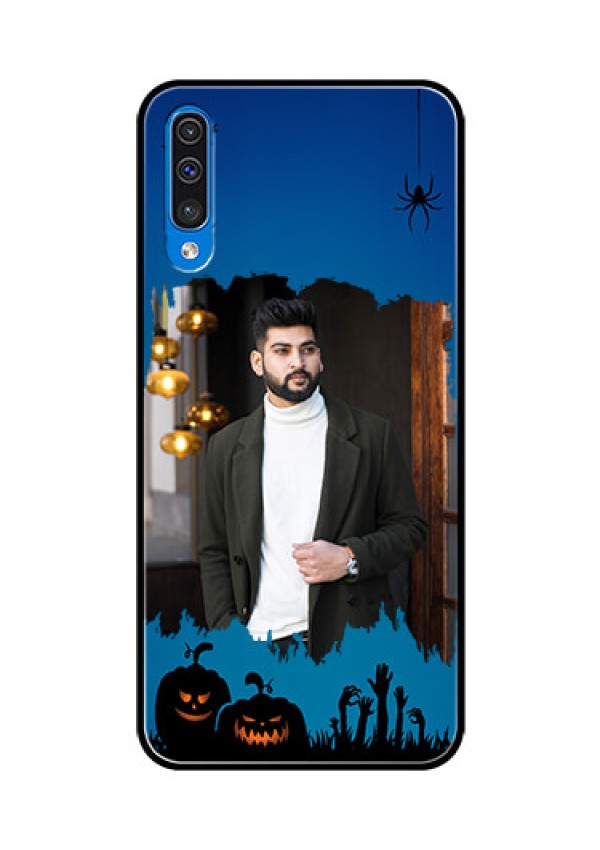 Samsung Galaxy A50s Photo Printing on Glass Case  - with pro Halloween design 