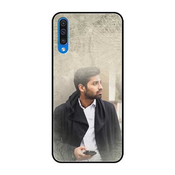 Samsung Galaxy A50s Custom Glass Phone Case  - with vintage design