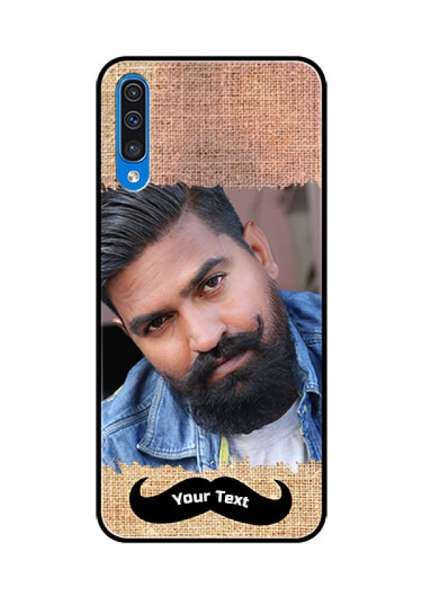 Samsung Galaxy A50s Personalized Glass Phone Case  - with Texture Design