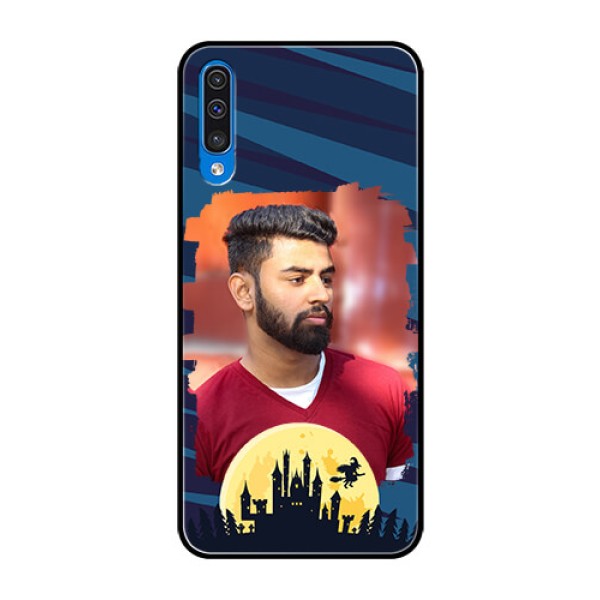 Samsung Galaxy A50s Photo Printing on Glass Case - Halloween Witch Design Samsung Galaxy A50s Photo Printing on Glass Case - Halloween Witch Design