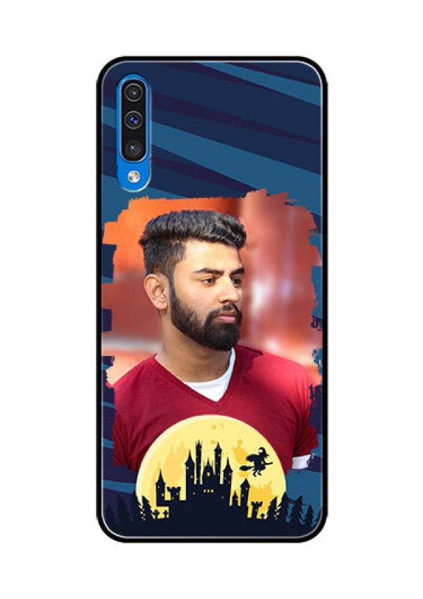 Samsung Galaxy A50s Photo Printing on Glass Case  - Halloween Witch Design 