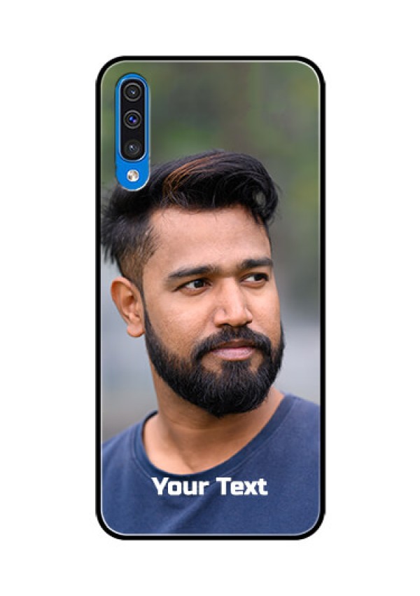 Galaxy A50S Glass Mobile Cover: Photo with Text