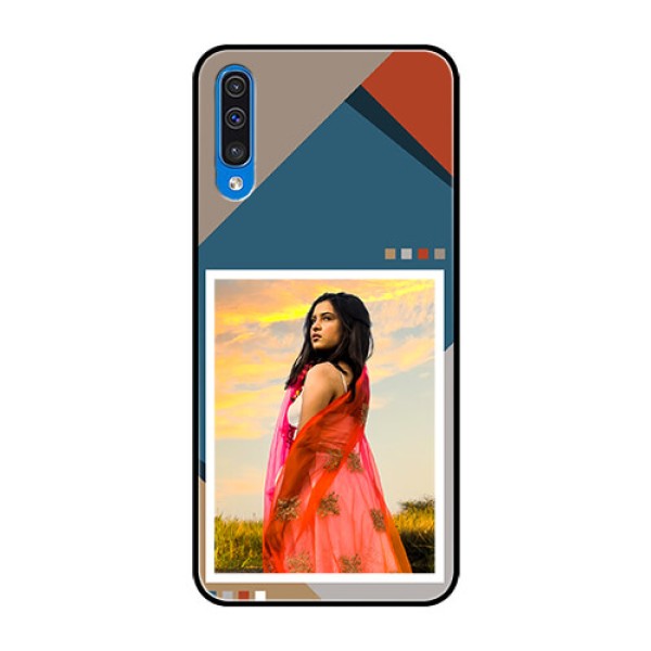 Galaxy A50s Personalized Glass Phone Case - Retro color pallet Design Galaxy A50s Personalized Glass Phone Case - Retro color pallet Design