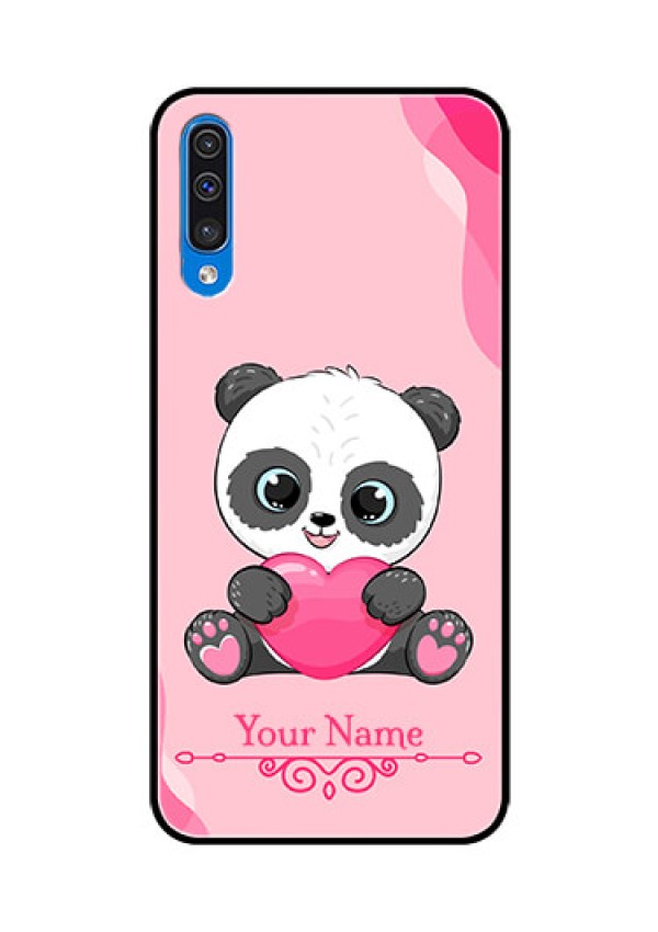 Galaxy A50s Custom Glass Mobile Case - Cute Panda Design