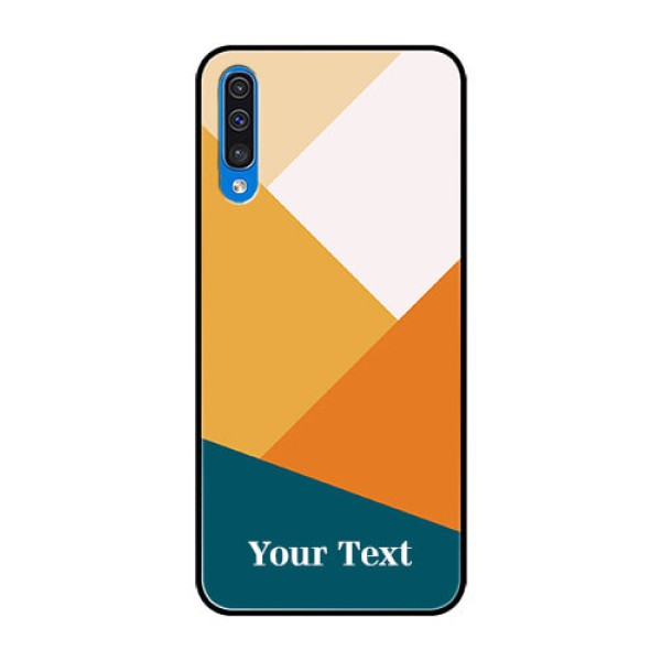 Galaxy A50s Personalized Glass Phone Case - Stacked Multi-colour Design Galaxy A50s Personalized Glass Phone Case - Stacked Multi-colour Design