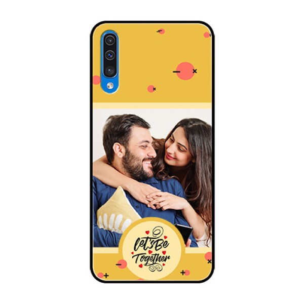 Galaxy A50s Photo Printing on Glass Case - Lets be Together Design
