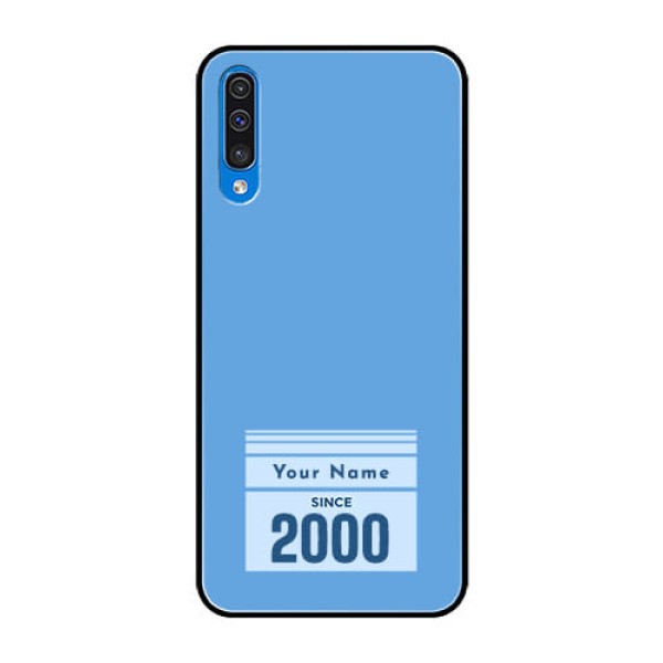 Galaxy A50s Custom Glass Mobile Case - Custom Year of birth Design