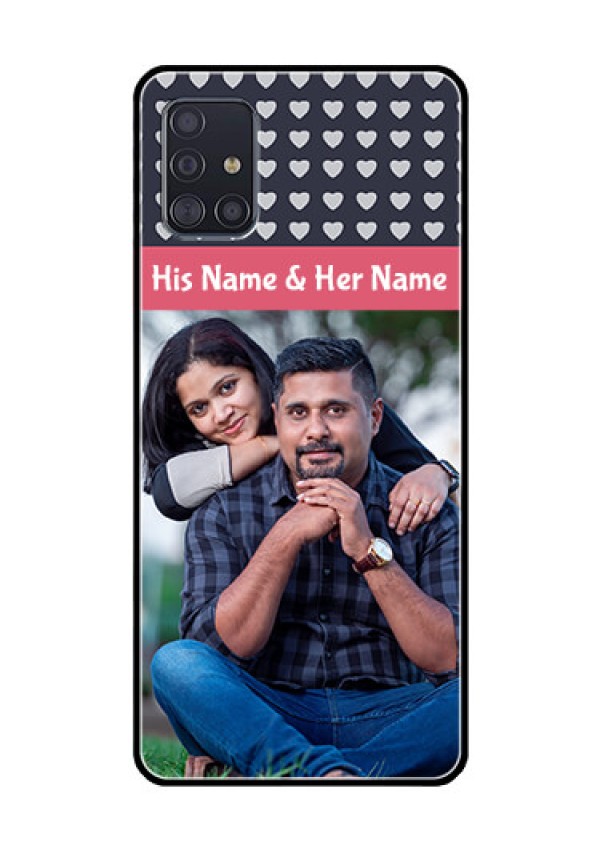 Galaxy A51 Custom Glass Mobile Case  - Love Symbols Design