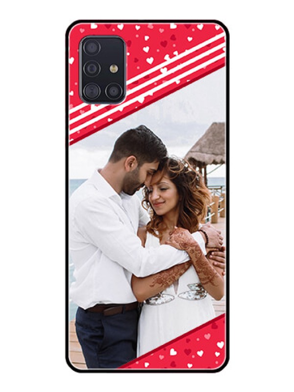 Custom Galaxy A51 Custom Glass Mobile Case  - Valentines Gift Design