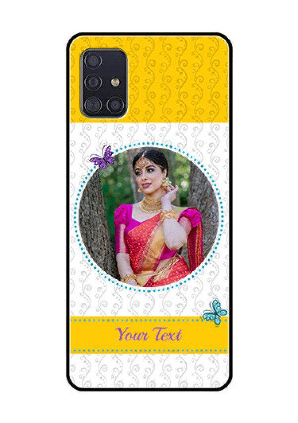 Galaxy A51 Custom Glass Mobile Case  - Girls Premium Case Design