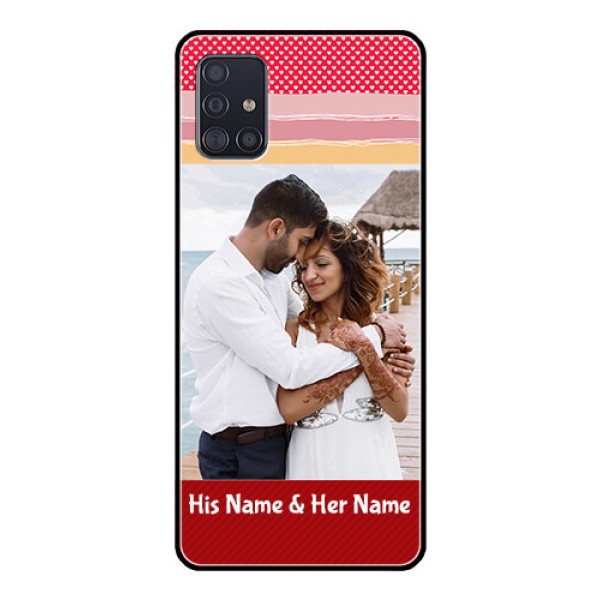 Galaxy A51 Custom Glass Mobile Case  - Premium Case Design