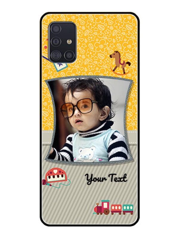 Custom Galaxy A51 Personalized Glass Phone Case  - Baby Picture Upload Design