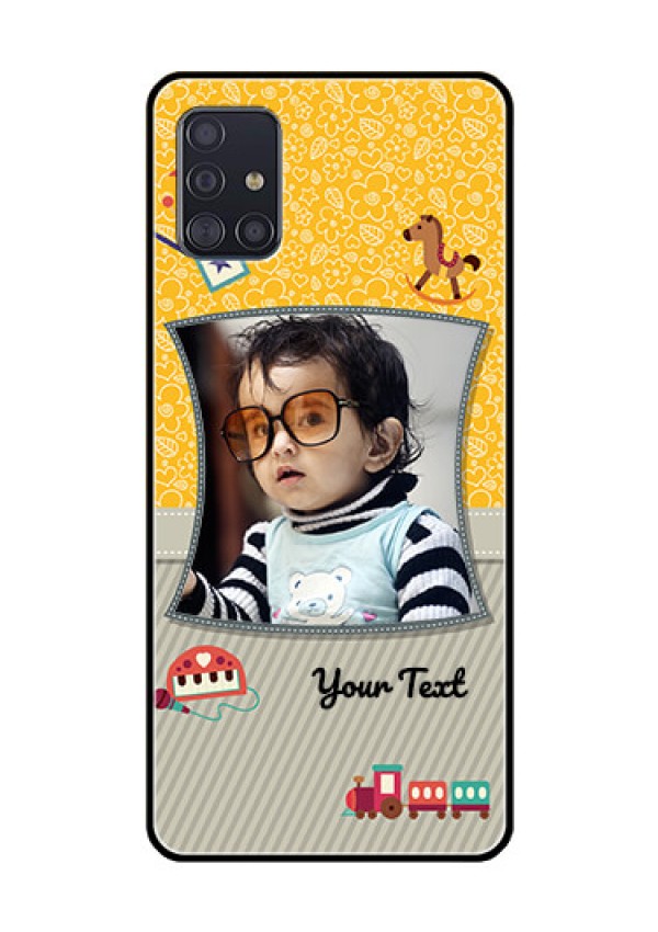 Galaxy A51 Personalized Glass Phone Case  - Baby Picture Upload Design