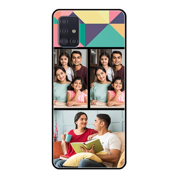 Galaxy A51 Custom Glass Phone Case  - Bulk Pic Upload Design