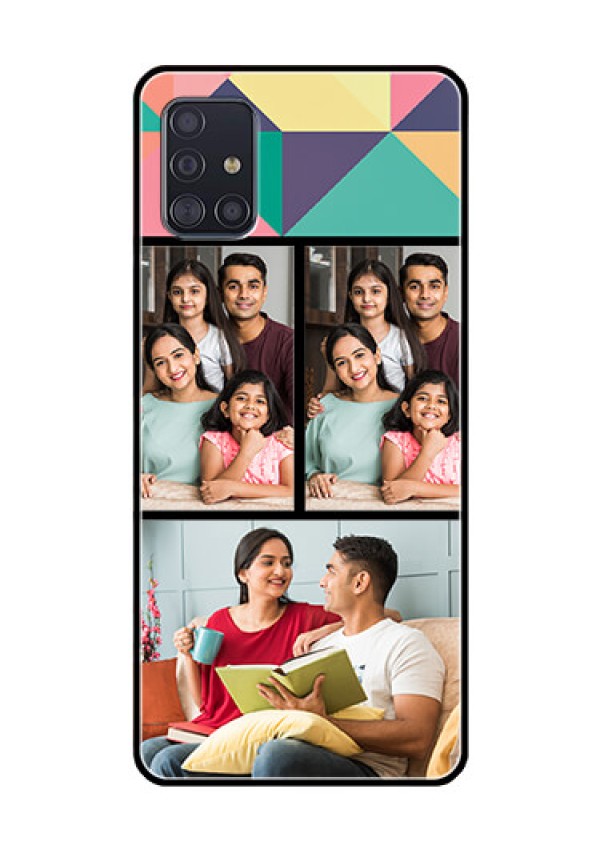 Galaxy A51 Custom Glass Phone Case  - Bulk Pic Upload Design