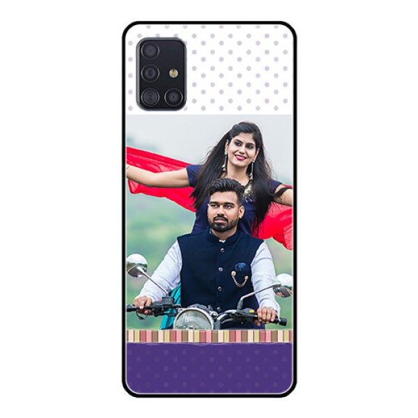 Galaxy A51 Photo Printing on Glass Case  - Cute Family Design