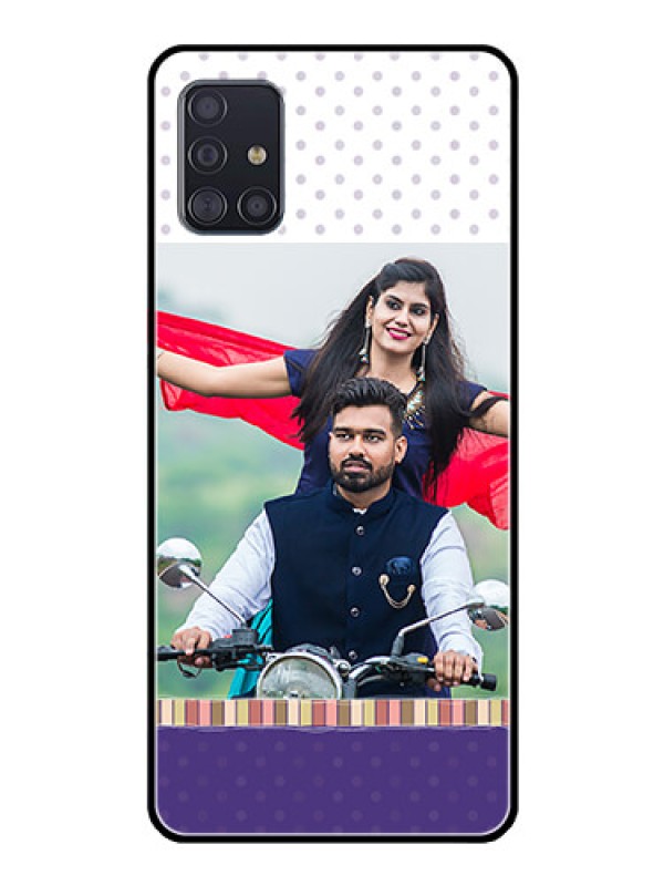 Custom Galaxy A51 Photo Printing on Glass Case  - Cute Family Design
