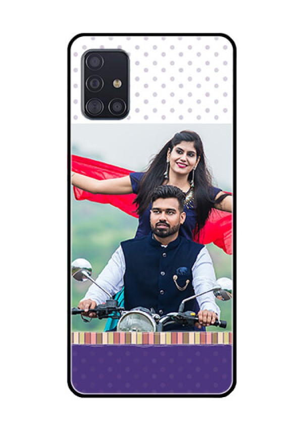 Galaxy A51 Photo Printing on Glass Case  - Cute Family Design