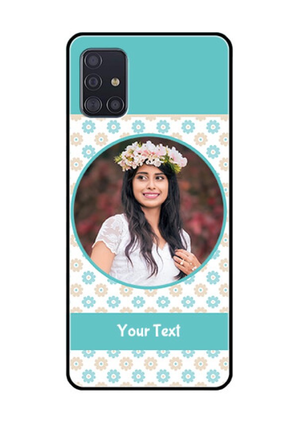 Galaxy A51 Custom Glass Mobile Case  - Beautiful Flowers Design