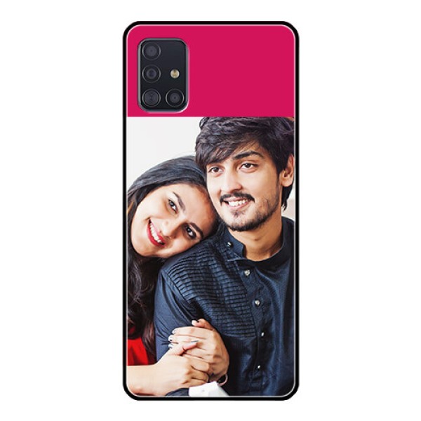 Galaxy A51 Custom Glass Mobile Case  - Anniversary Cover Design