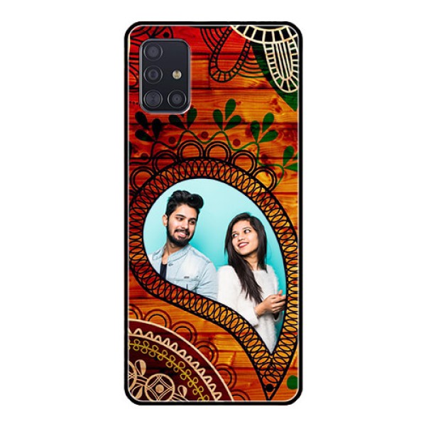 Galaxy A51 Personalized Glass Phone Case  - Abstract Colorful Design