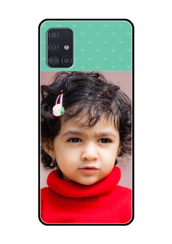 Galaxy A51 Custom Glass Phone Case  - Lovers Picture Design