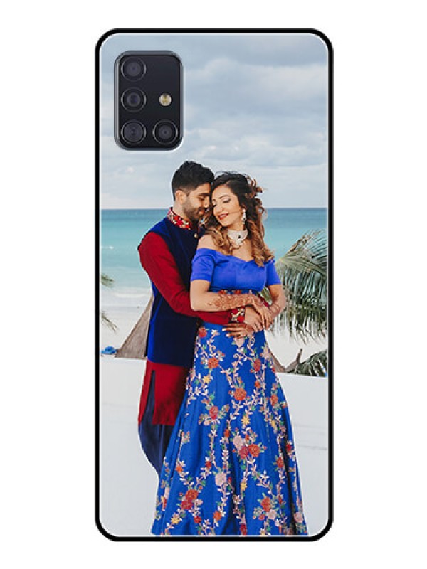 Custom Galaxy A51 Photo Printing on Glass Case  - Upload Full Picture Design
