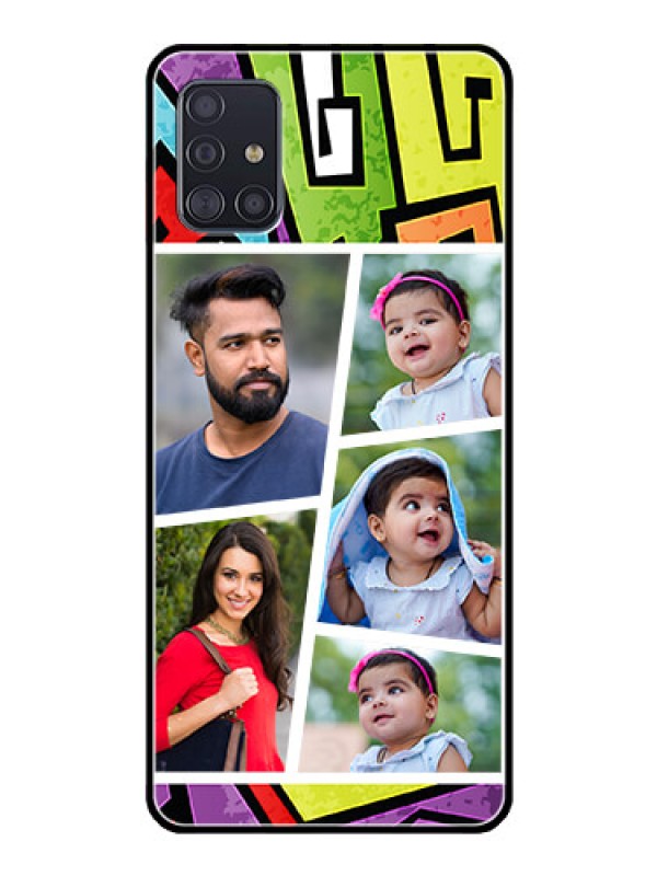 Custom Galaxy A51 Custom Glass Phone Case  - Graffiti pattern Design