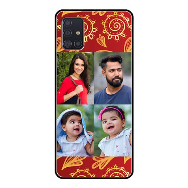 Galaxy A51 Photo Printing on Glass Case - 4 Image Traditional Design Galaxy A51 Photo Printing on Glass Case - 4 Image Traditional Design