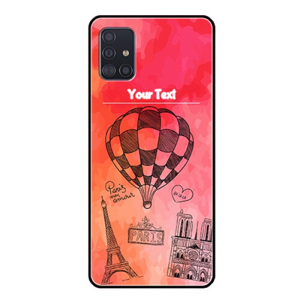 Galaxy A51 Custom Glass Phone Case  - Paris Theme Design