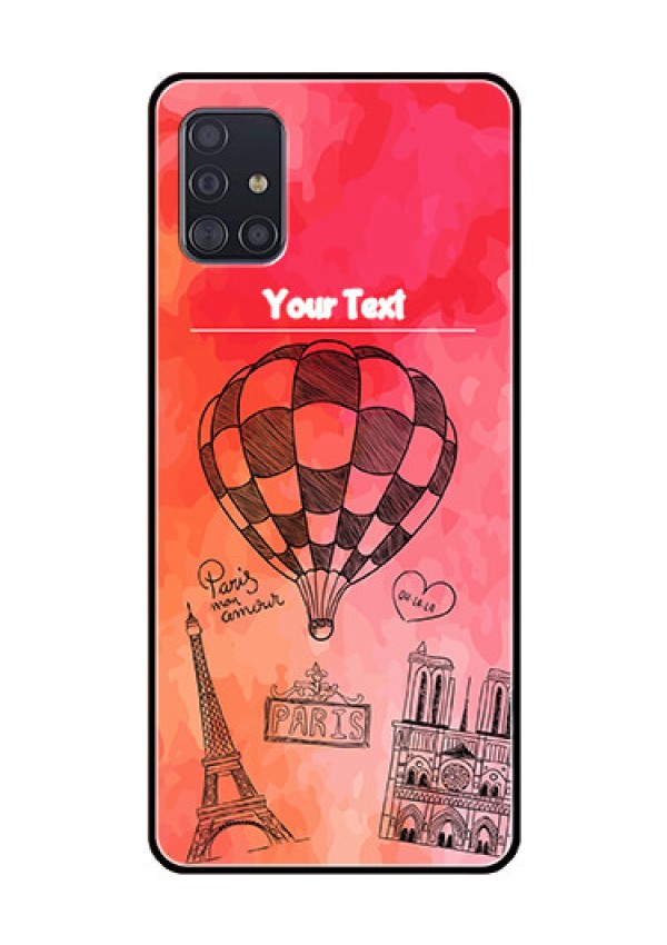 Galaxy A51 Custom Glass Phone Case  - Paris Theme Design