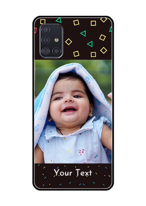 Galaxy A51 Custom Glass Phone Case  - with confetti birthday design