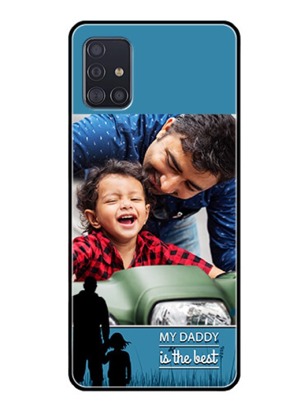 Custom Galaxy A51 Custom Glass Mobile Case  - Best dad design 