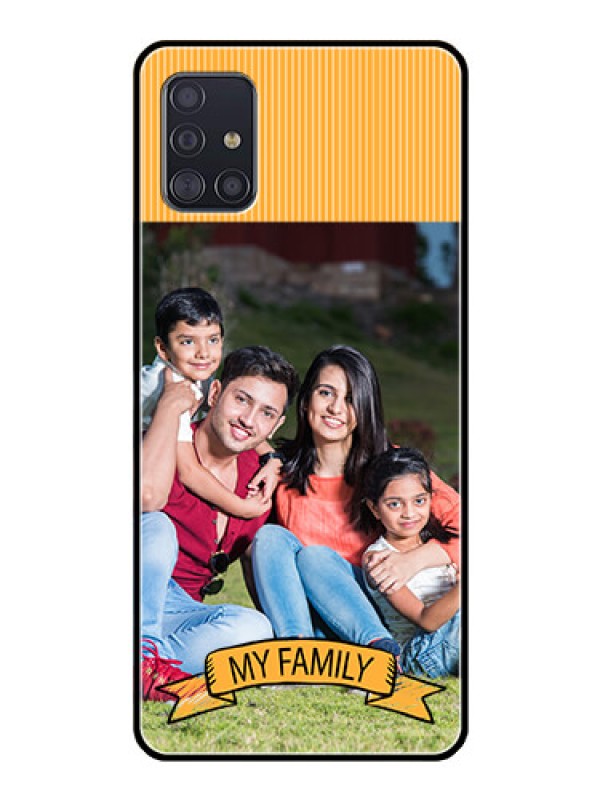 Custom Galaxy A51 Custom Glass Phone Case  - My Family Design