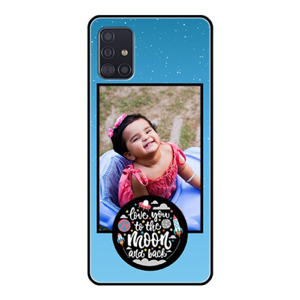 Galaxy A51 Custom Glass Mobile Case - Wave Pattern Colorful Design Galaxy A51 Custom Glass Mobile Case - Wave Pattern Colorful Design