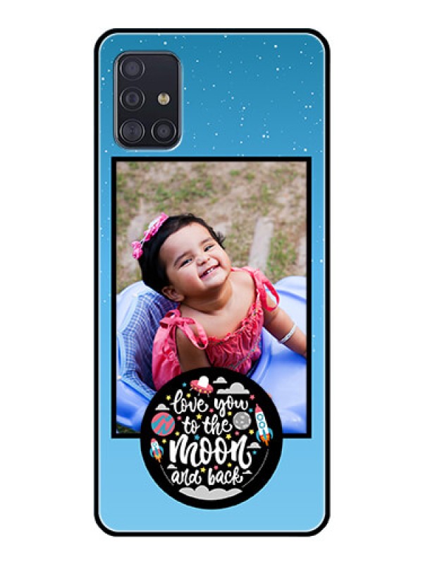 Custom Galaxy A51 Custom Glass Mobile Case  - Wave Pattern Colorful Design