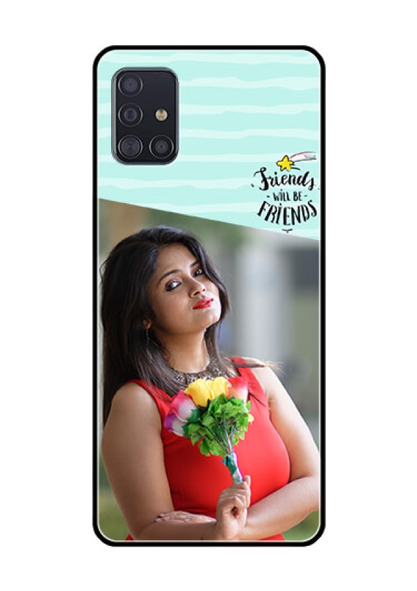 Galaxy A51 Custom Glass Phone Case  - Friends Picture Icon Design