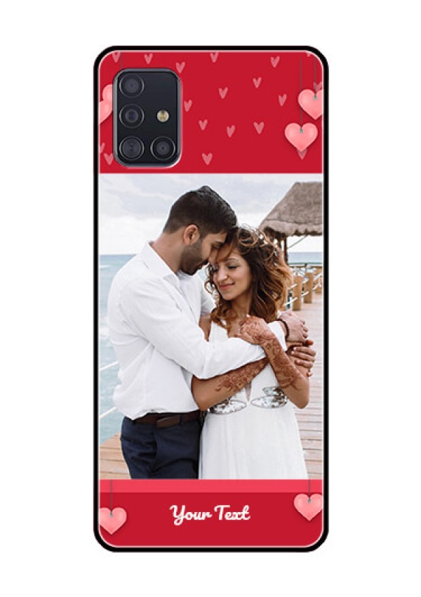 Galaxy A51 Custom Glass Phone Case  - Valentines Day Design