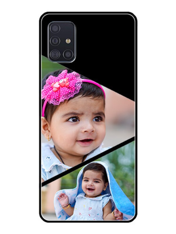 Custom Galaxy A51 Custom Glass Phone Case  - Semi Cut Design