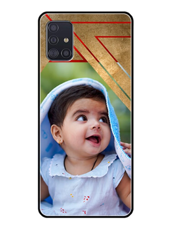 Custom Galaxy A51 Personalized Glass Phone Case  - Gradient Abstract Texture Design