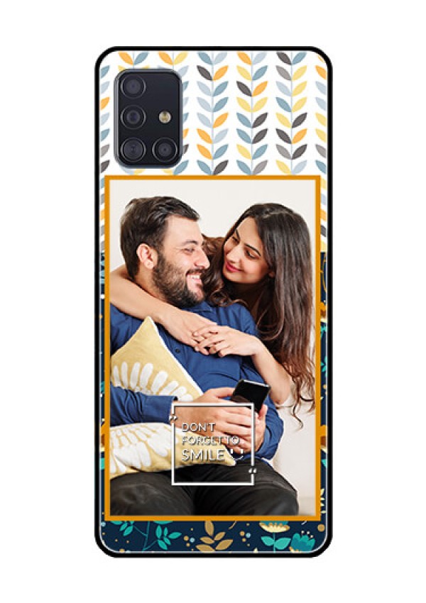 Galaxy A51 Custom Glass Mobile Case  - Pattern Design