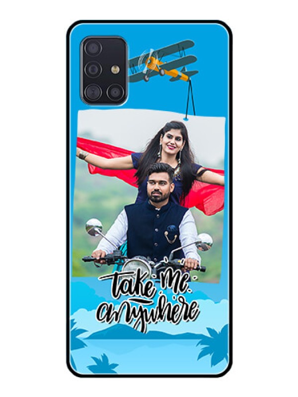 Custom Galaxy A51 Custom Glass Mobile Case  - Traveller Design 