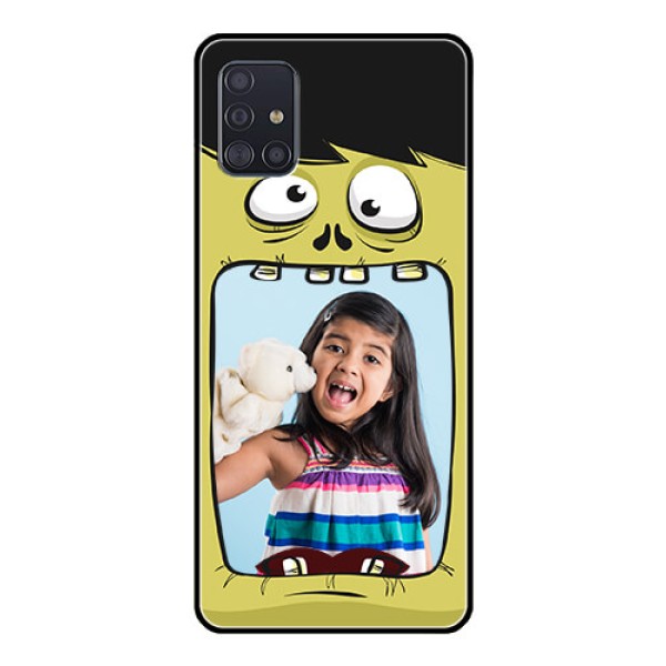 Galaxy A51 Personalized Glass Phone Case - Cartoon monster back case Design Galaxy A51 Personalized Glass Phone Case - Cartoon monster back case Design