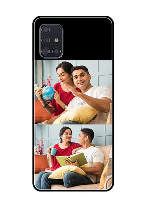 Galaxy A51 2 Images on Glass Phone Cover