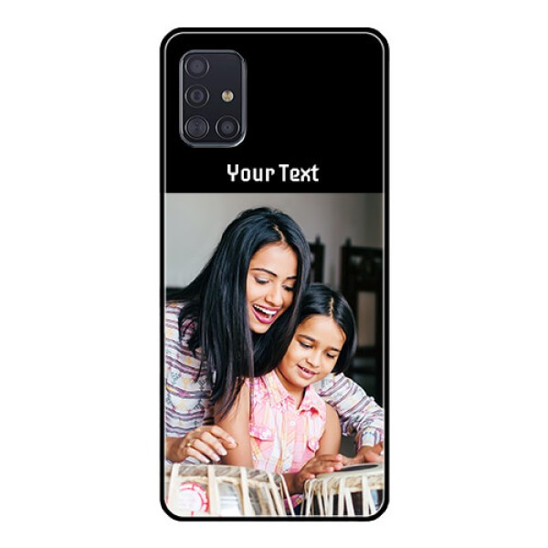 Galaxy A51 Photo with Name on Glass Phone Case Galaxy A51 Photo with Name on Glass Phone Case