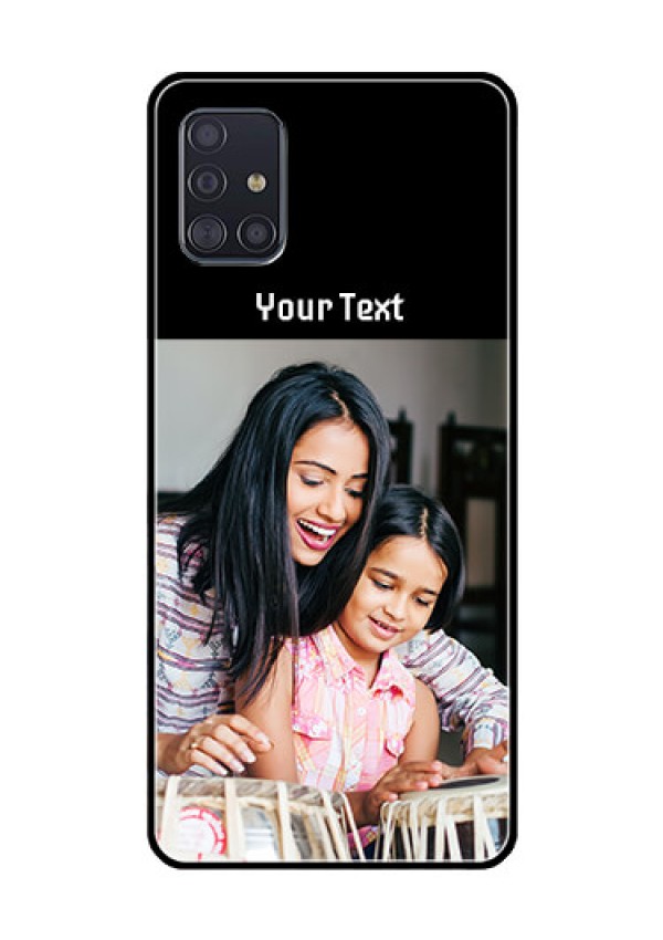 Galaxy A51 Photo with Name on Glass Phone Case